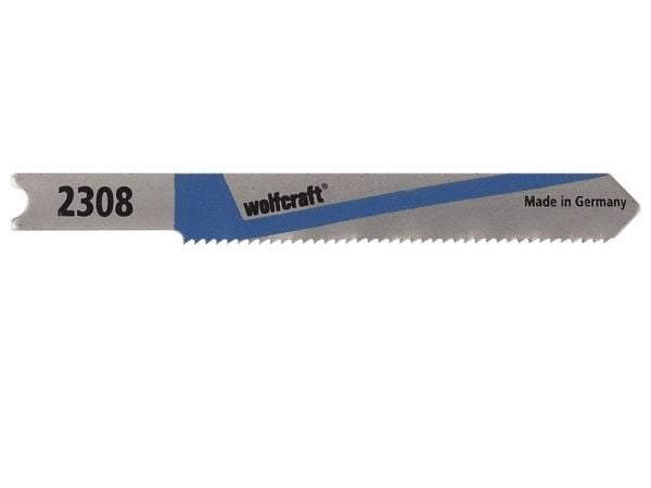 wolfcraft GmbH 4006885230804, Stikksagblad, Aluminium, Stål, Høy-Hastighets Stål (HHS), Grå, Gult, 6 cm, 3 mm
