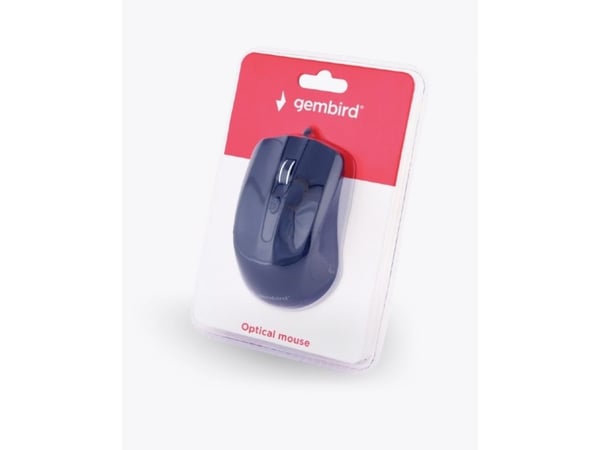 Gembird MUS-4B-01, Molempikätinen, Optinen, USB A-tyyppi, 1200 DPI, Musta