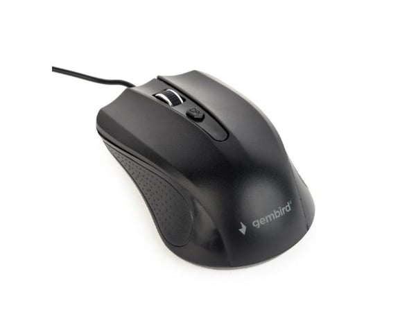 Gembird MUS-4B-01, Molempikätinen, Optinen, USB A-tyyppi, 1200 DPI, Musta