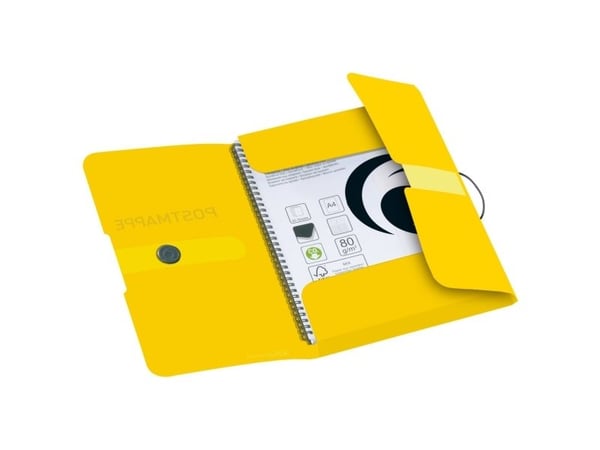 Herlitz - 3-fliksmappe - for A4 (210 x 297 mm) - transparent gul