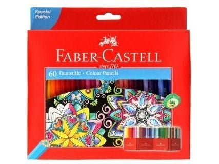 Faber-Castell CASTLE Special Edition - Fargeblyant - assorterte skinnende farger (en pakke 60)
