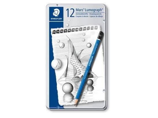 STAEDTLER Mars Lumograph - Blyant - grafitt - assortert - 2 mm (en pakke 12)