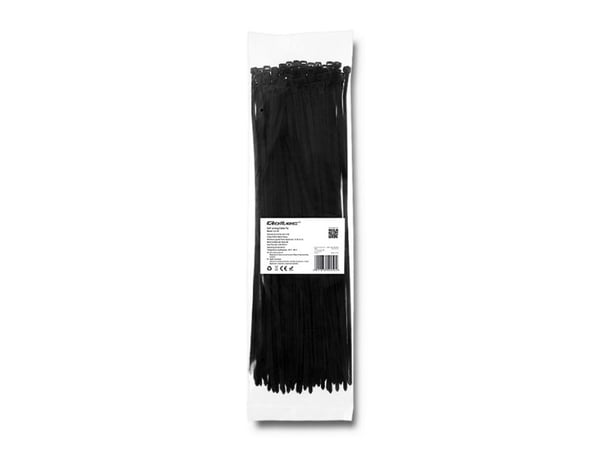 Qoltec - Kaapelinjohtimet - 35 cm - lajitelma (pakkaus 100 kpl)