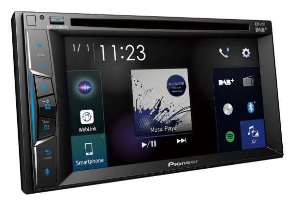 Pioneer AVH-Z3200DAB - DVD-receiver - display - 6.2" - berøringsskjerm - enhet i instrumentbordet - Double-DIN - 50 watt x 4