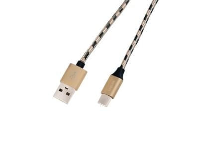 LogiLink CU0135, 2 m, USB A, USB C, USB 2.0, 0,48 Gbit/s, kuparinvärinen, musta