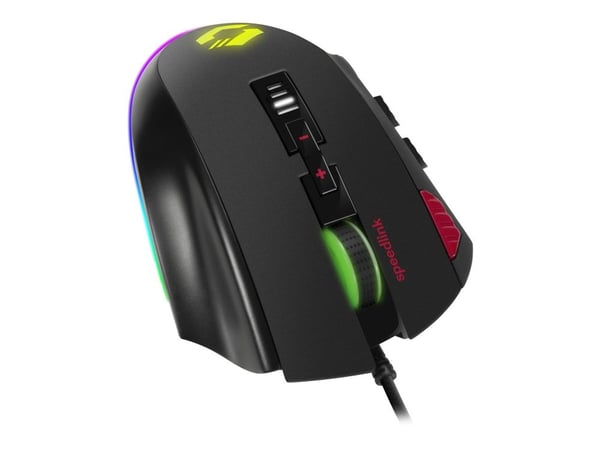 SPEEDLINK TARIOS RGB Gaming - Mus - optisk - 12 knapper - kablet - USB - svart