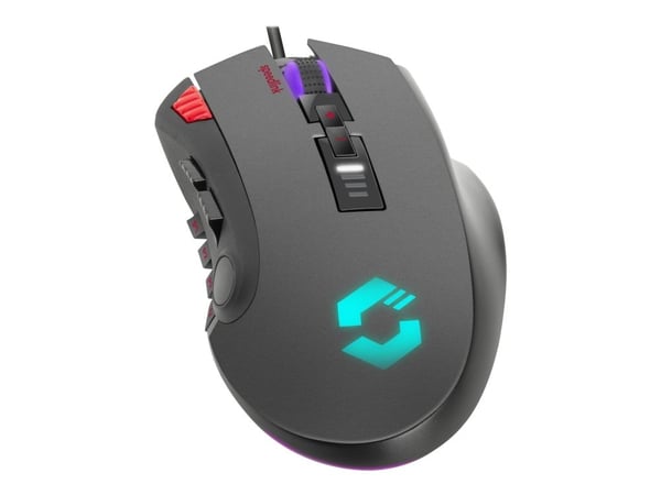 SPEEDLINK TARIOS RGB Gaming - Mus - optisk - 12 knapper - kablet - USB - svart