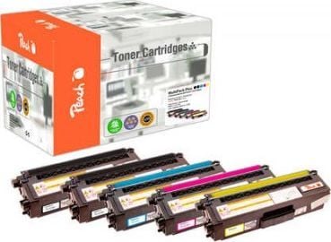 Peach Multi Pack Plus - 5-pack - XL - svart, gul, cyan, magenta - kompatibel - gjenfabrikert - tonerpatron (alternativ for: Brother TN423BK, Brothe...