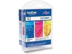 Brother LC1100HYRBWBP, 750 sivua, 3 kpl, Monipakkaus