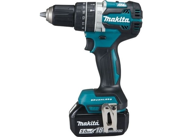 Makita DHP484Z - Vasaraporakone/ruuvinväännin - akkuporakone - 2-nopeuksinen - avaimeton porapatruuna 13 mm - 54 N-m - ei akkua - 18 V