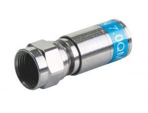 Triax 360943, F-type, F, 0,3 - 3000 MHz, 34 dB, 75 O, Rustfritt stål - 1 pcs