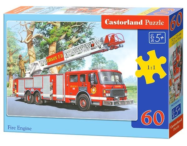 Castorland Fire Engine 60 pcs, 60 kpl, Ajoneuvot, 5 vuosi/vuosia