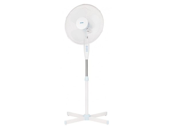 MPM MWP-17, Bladløs husholdningsvifte, Hvit, Gulv, 36,5 cm, 90°, Knapper