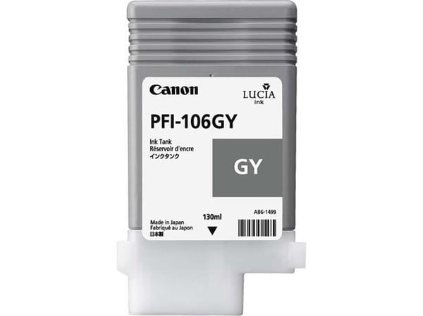 Canon PFI-106 GY - 130 ml - grå - original - blekkbeholder - for imagePROGRAF iPF6400, iPF6400SE, IPF6450