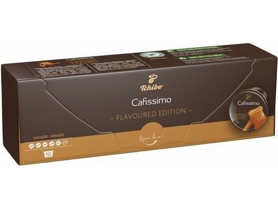 Tchibo Espresso Caramel 10pcs, Kaffe kapsyl, Americano, Espresso, Middels brent, Brun, 10 stykker