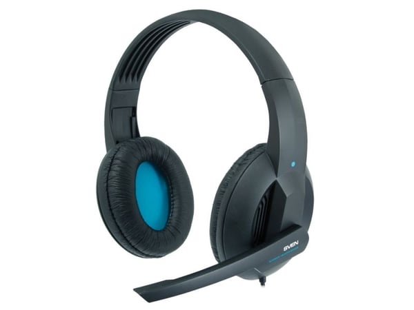 SVEN AP-680MV, Koblet med ledninger (ikke trådløs), 20 - 20000 Hz, 195 g, Hodesett, Sort, Blå