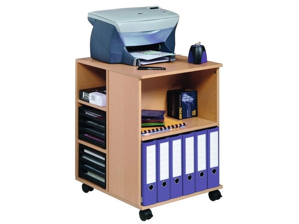 Durable 3113-47, Trä, Multimediavagn, Melamin, 25 kg, 6 galler, 4 hjul