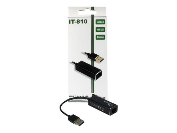 Argus IT-810 - Nettverksadapter - USB 3.0 - Gigabit Ethernet - svart