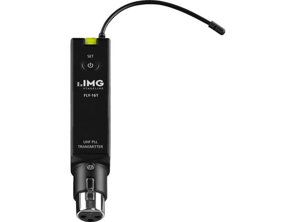 IMG Stage Line FLY-16R, Bærbar (lommemottaker), Ultra High Frequency (UHF), 823 - 832 MHz, 30 - 17000 Hz, 16 kanaler, Svart