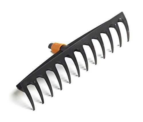 Fiskars 135051, Trädgårdsräfsa, Svart, Orange, Plast, 152 mm