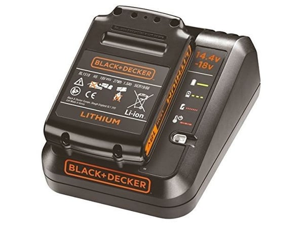Black & Decker Power Connect - Batteriladdare + batteri - Li-Ion - 1.5 Ah - 1 x batterier laddas - 1 A - för BLACK+DECKER BCD003, BDCDC18, BDCDS18,...
