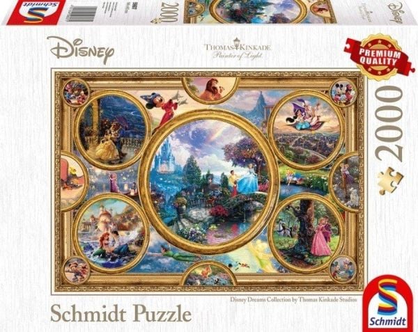 Schmidt Spiele Thomas Kinkade Studios: Disney Dreams Collection, 2000 stykker, Tegneserier
