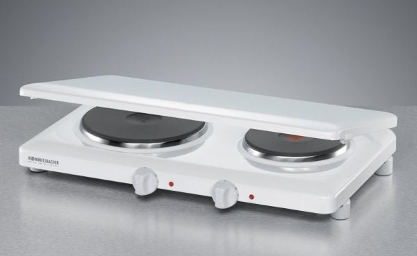Rommelsbacher THL 3097/A, Hvit, Benkeplate, Innebygde kokeplater, 2 zone(s), 2 zone(s), Stor