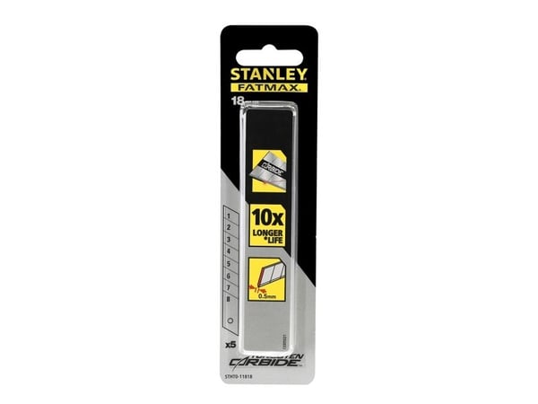Stanley STHT8-11818, 50 stk, 32 mm, 0,5 mm, 110 mm, Stål, Svart, Rustfritt stål