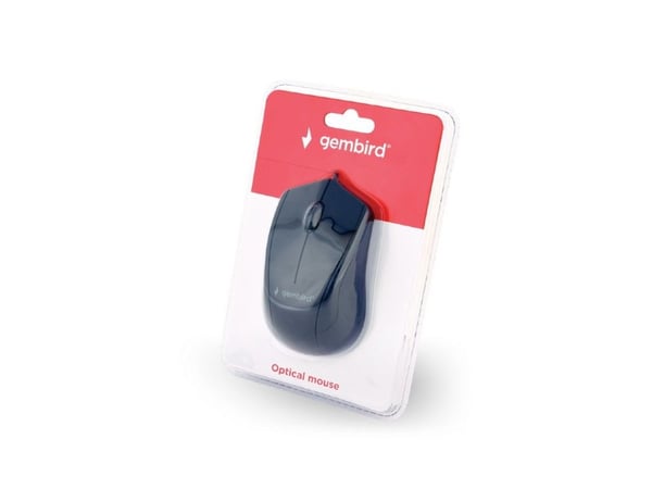 Gembird MUS-3B-02, Molempikätinen, Optinen, USB A-tyyppi, 1000 DPI, Musta