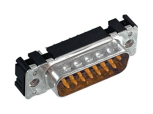 Harting 09 65 461 6712, D-Sub 4, Musta, Metallinen, Polybutyleenitereftalaatti (PBT), Terästä, Kestomuovinen hartsi, Kupariseos, 10 mO, 1000 V