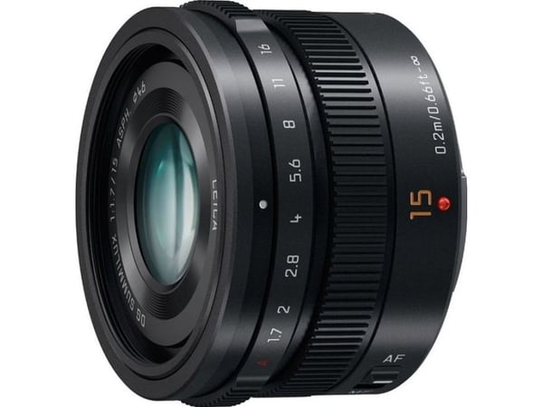 Leica DG Summilux - Objektiv - 15 mm - f/1.7 ASPH. - Micro Four Thirds - for Lumix G DMC-G7, G70, G7H, G7K, G7M, G7W, GH4U, GM5K, GM5W, GX8, GX8A, ...