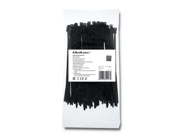 Qoltec - Kaapelinjohtimet - 15 cm - lajitelma (pakkaus 100 kpl)
