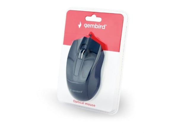 Gembird MUS-3B-01, Molempikätinen, Optinen, USB A-tyyppi, 1000 DPI, Musta