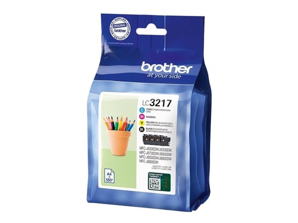 Brother LC3217 Value Pack - 4-pack - svart, gul, cyan, magenta - original - bläckpatron - för Brother MFC-J5730DW, MFC-J5930DW, MFC-J6935DW