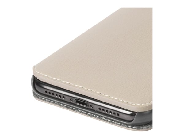 Krusell Pixbo 4 Card SlimWallet - Lommebok for mobiltelefon - beige - for Apple iPhone XS Max