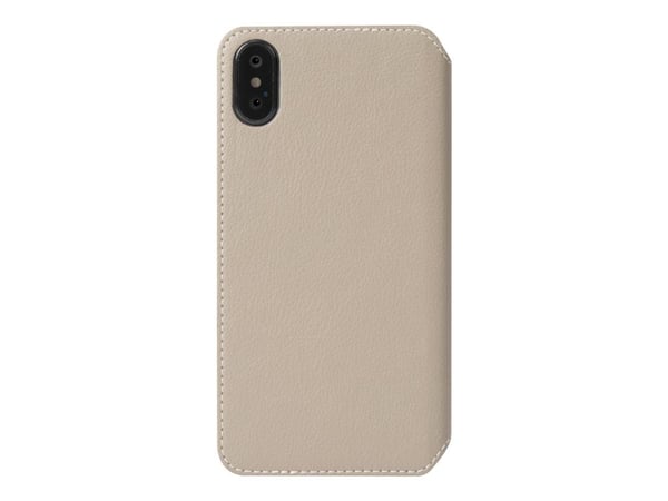 Krusell Pixbo 4 Card SlimWallet - Lommebok for mobiltelefon - beige - for Apple iPhone XS Max