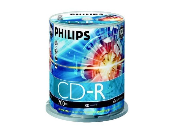 Philips CR7D5NB00 - 100 x CD-R - 700 MB (80 min) 52x - spindel