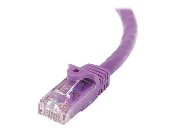 Startech 15m CAT6 Ethernet Cable, 10 Gigabit Snagless RJ45 650MHz 100W PoE Patch Cord, CAT 6 10GbE UTP Network Cable w/Strain Relief, Purple, Wirin...