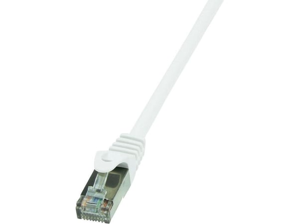 LogiLink 0.25m Cat.6 F/UTP, 0,25 m, Cat6, F/UTP (FTP), RJ-45, RJ-45, Hvit