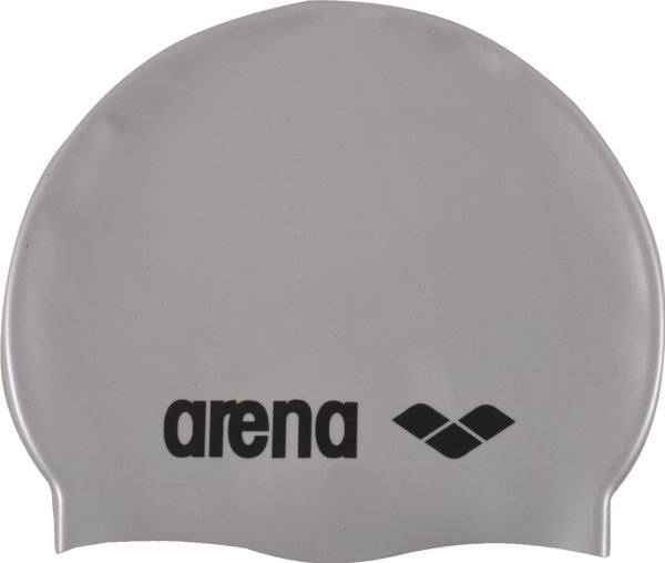 Arena Classic Silicone Cap, Sort, Sølv, Caps, Unisex, Voksen, Svømming, Silikon