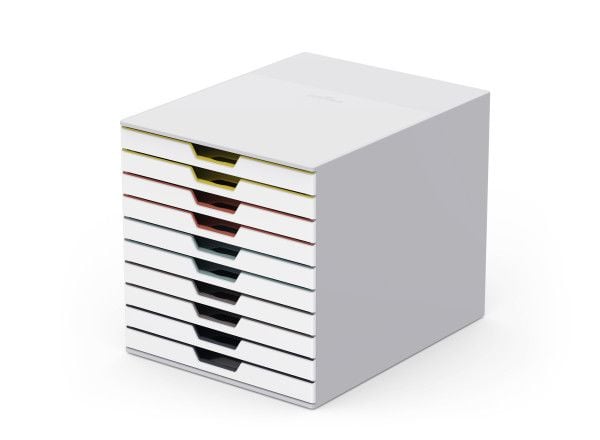 DURABLE VARICOLOR MIX 10 - Skuffskap - 10 skuffer - for ANSI A (Letter) (216 x 279 mm), A4 (210 x 297 mm), C4 (229 x 324 mm), Folio (216 x 330 mm) ...