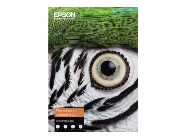Epson Fine Art - Bomull - matt - 515 mikroner - klarteksturert - A4 (210 x 297 mm) - 300 g/m² - 25 ark klutepapir - for SureColor SC-P20000, P600, ...