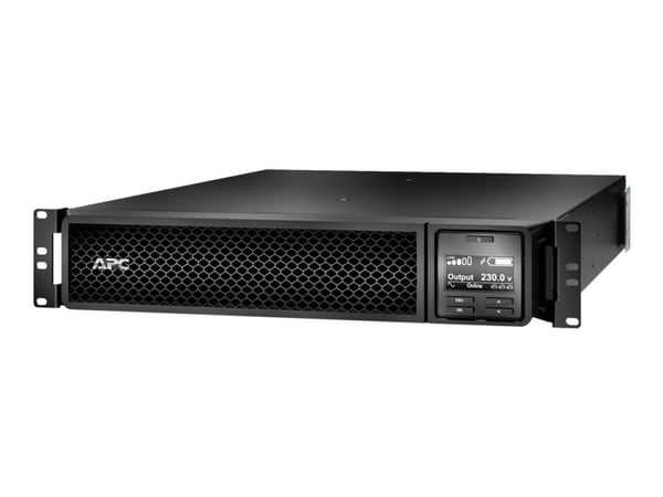 APC Smart-UPS SRT 1000VA RM - UPS (kan monteres i rack) - AC 230 V - 1000 watt - 1000 VA - RS-232, USB - utgangskontakter: 6 - PFC - 2U - svart