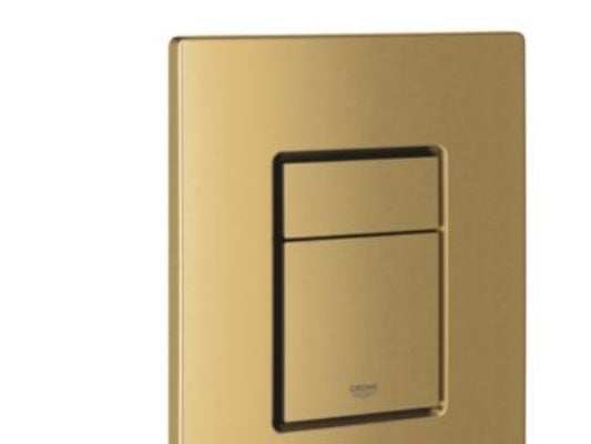 Grohe Skate Cosmopolitan WC-huuhtelulevy - Harjattua messinkiä