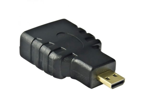 Akyga - HDMI-adapter med Ethernet - HDMI hunn til 19 pin micro HDMI Type D hann - 3.5 m - svart