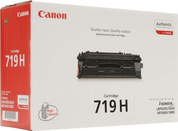Canon 719 H - Svart - original - tonerkassett - för i-SENSYS LBP251, LBP252, LBP253, LBP6310, MF411, MF416, MF418, MF419, MF6140, MF6180