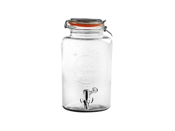 Glasbeholder med taphane Kilner 5 ltr Ø18.2xH31.5 cm,stk