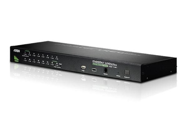 ATEN CS1716A - KVM-svitsj - 16 x KVM port(s) - rackmonterbar - DC-strøm