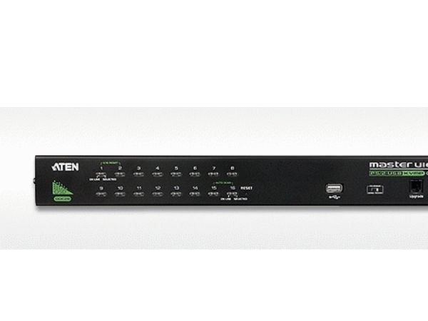 ATEN CS1716A - KVM-svitsj - 16 x KVM port(s) - rackmonterbar - DC-strøm