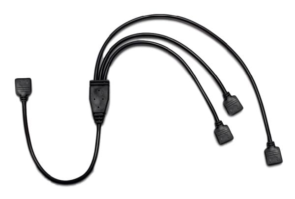 Inter-Tech - Strøm-splitter - strøm 4-pin til strøm 4-pin - 48 cm